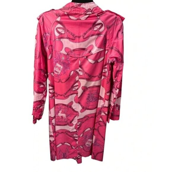 Burberry Prorsum Pink Silk Trench Coat - Picture 2 of 4